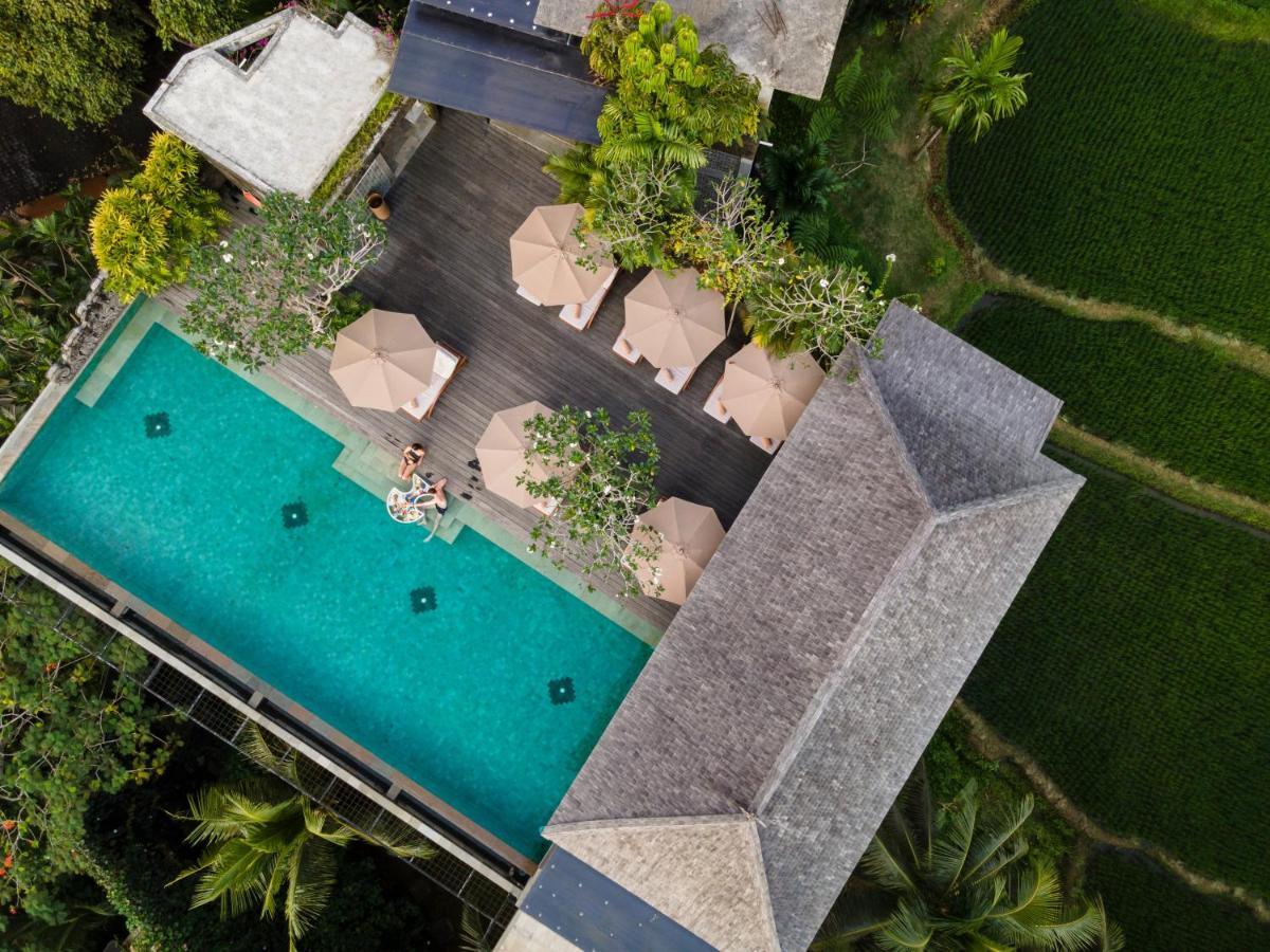 Hotel Adiwana Bisma Ubud Esterno foto Aerial view of the hotel