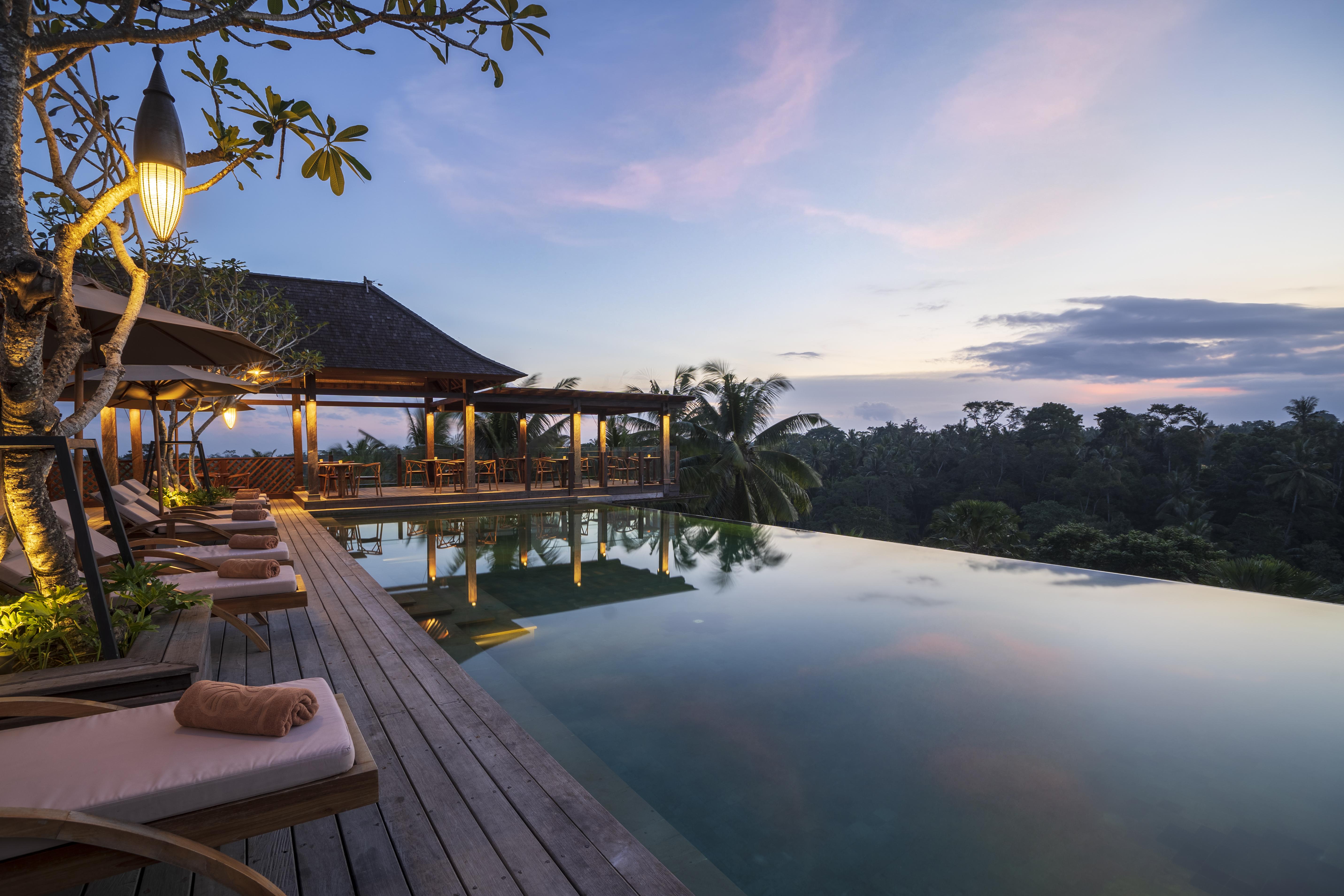 Hotel Adiwana Bisma Ubud Esterno foto The view from the resort