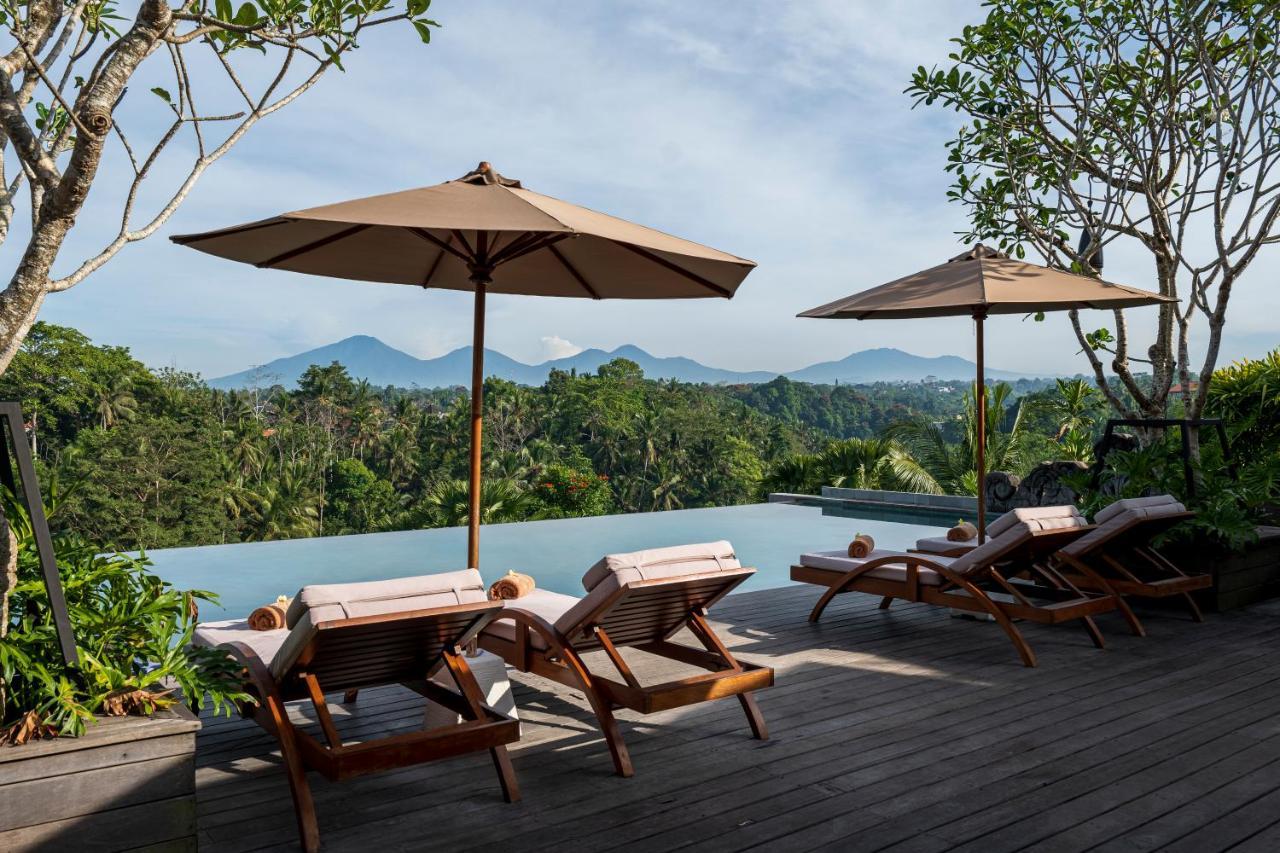 Hotel Adiwana Bisma Ubud Esterno foto The view from the pool at the Alila Manggis