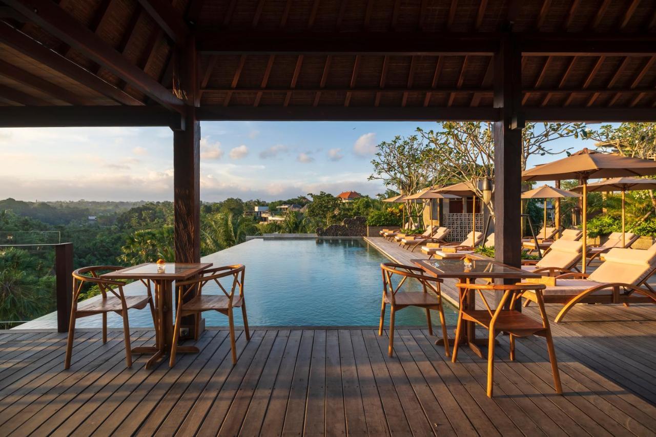 Hotel Adiwana Bisma Ubud Esterno foto The view from the restaurant